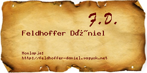 Feldhoffer Dániel névjegykártya